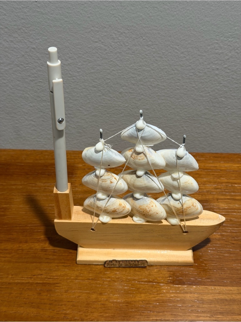 Seashell Sailboat Pen Holder